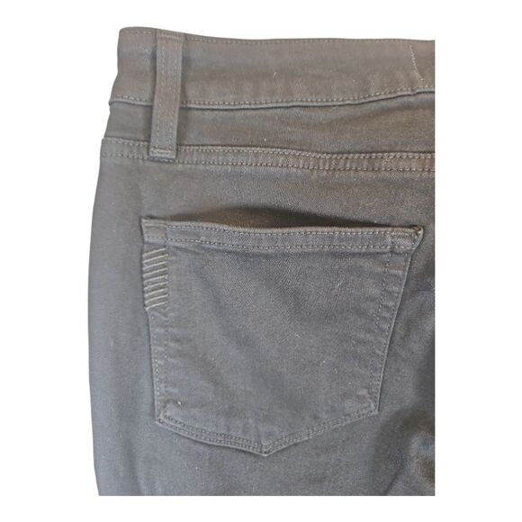 Paige Jeans Solid Black Verdugo Ankle Frayed Hem Size 29 - Picture 6 of 8